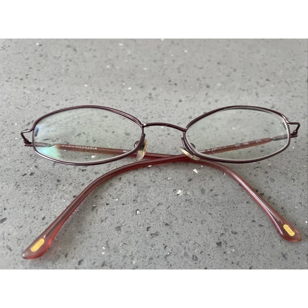 BCBG Maxazria Eyeglasses Frames ONLY BG SPL 50 49-17-140mm Japan full rim rose